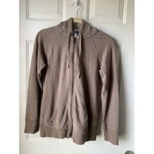 Gap Light Brown Zipper Hooded Jacket Women’s Small